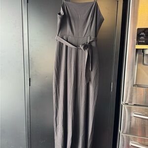 Nine West Gray Maxi Dress with Belt